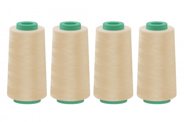 Polyester-Overlockgarn, 2500m, 4 Spulen