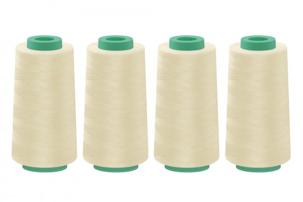 Polyester-Overlockgarn, 2500m, 4 Spulen