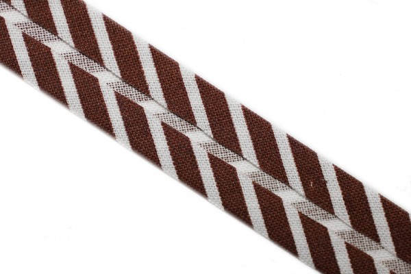Schrägband, Baumwolle, gestreift, 14mm